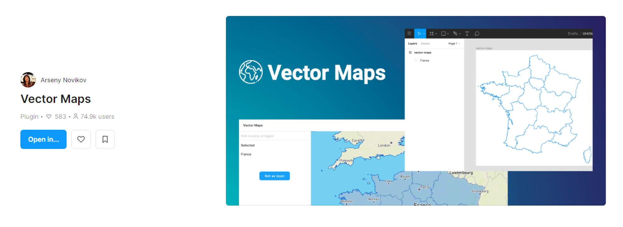 Vector maps it's Figma plugins for map