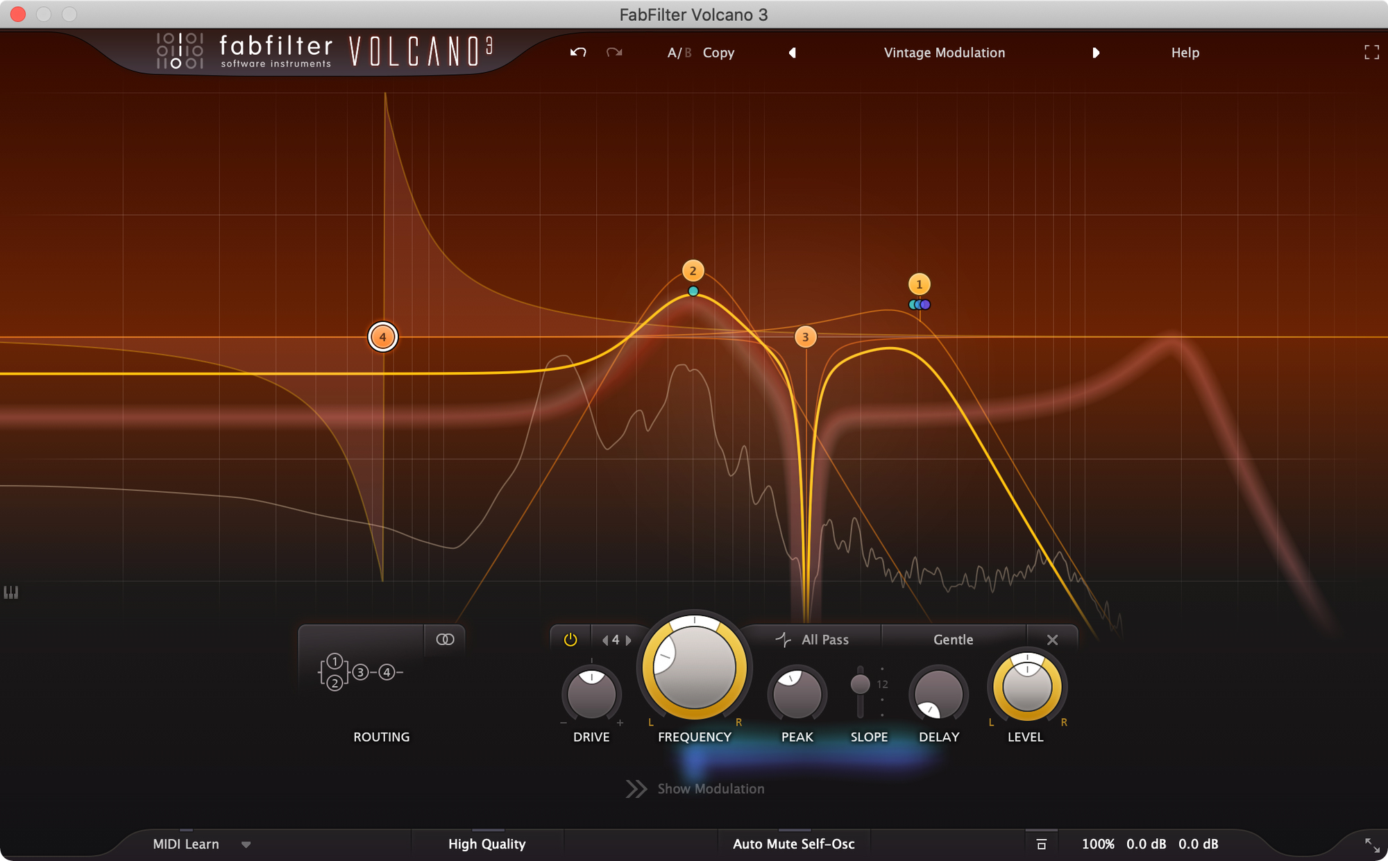 FabFilter Volcano 3 plugin interface — Itmeo