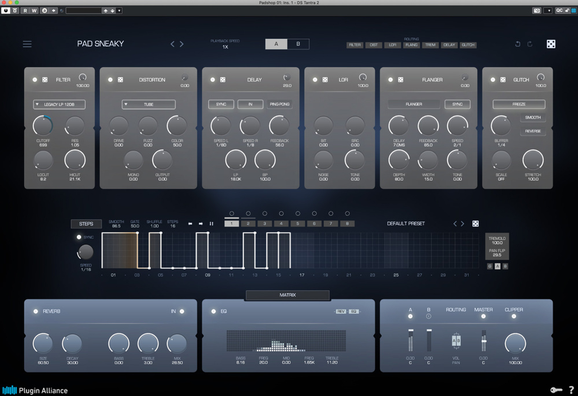 DS Audio Tantra 2 plugin interface — Itmeo