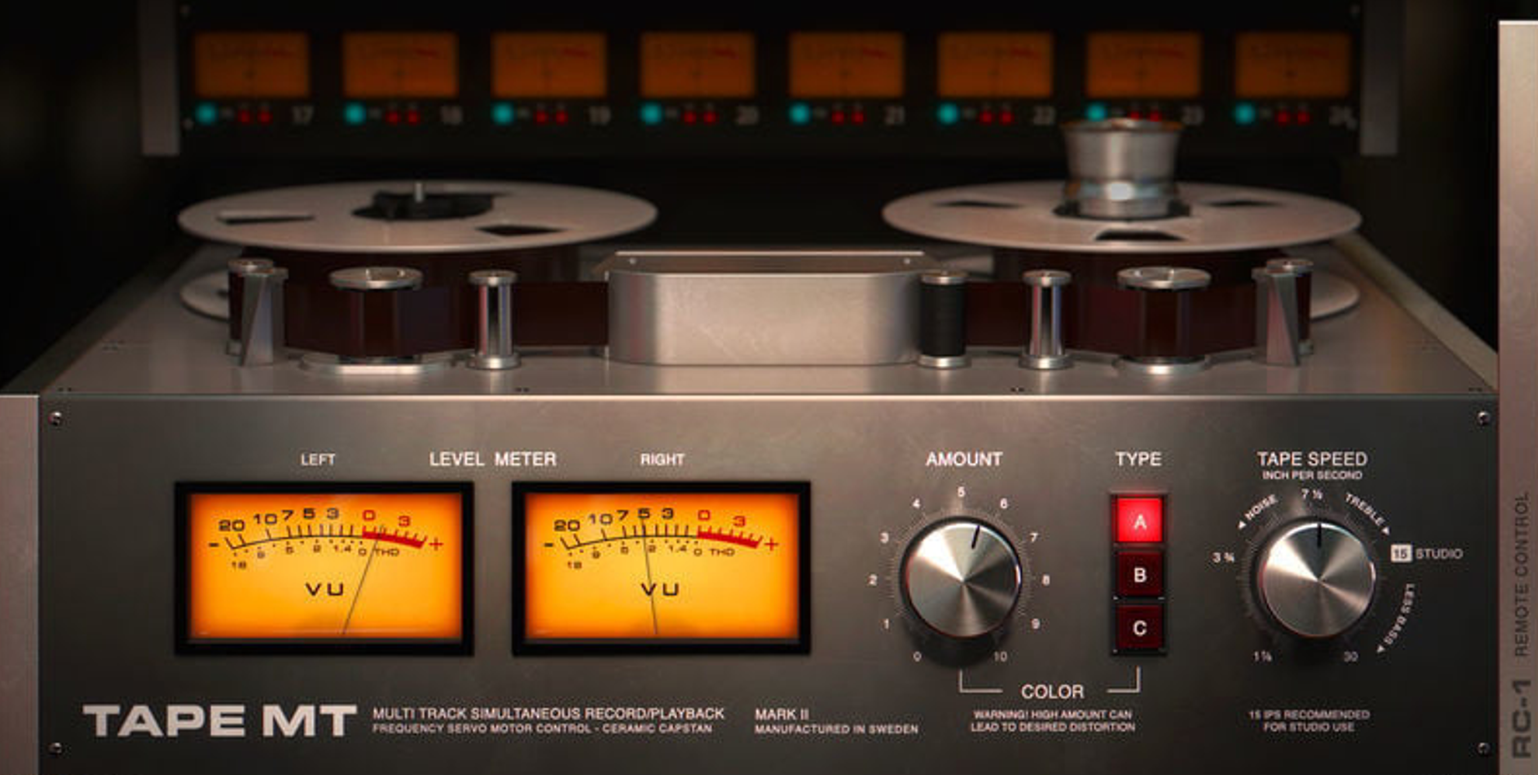 Softube Tape plugin interface — Itmeo