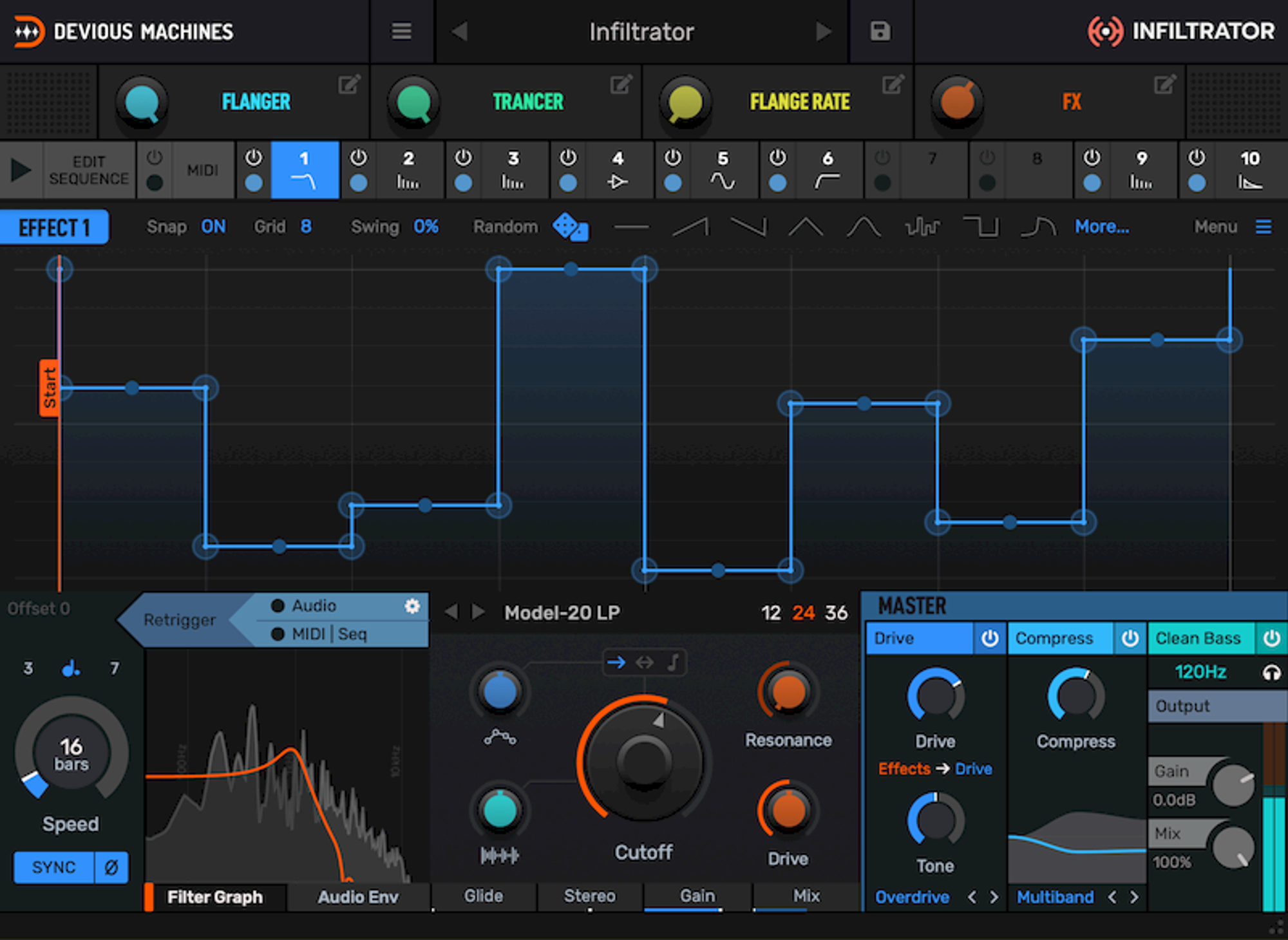 Devious Machines Infiltrator plugin interface — Itmeo