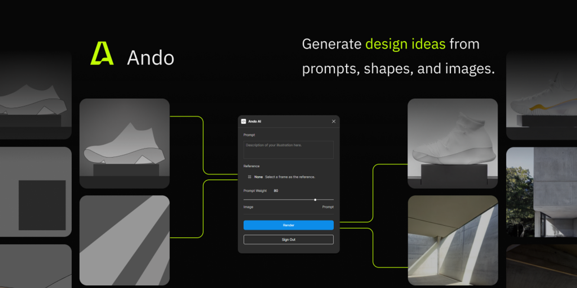Ando - AI Copilot for Designers Figma plugin for working with images and content. list made by itmeo.