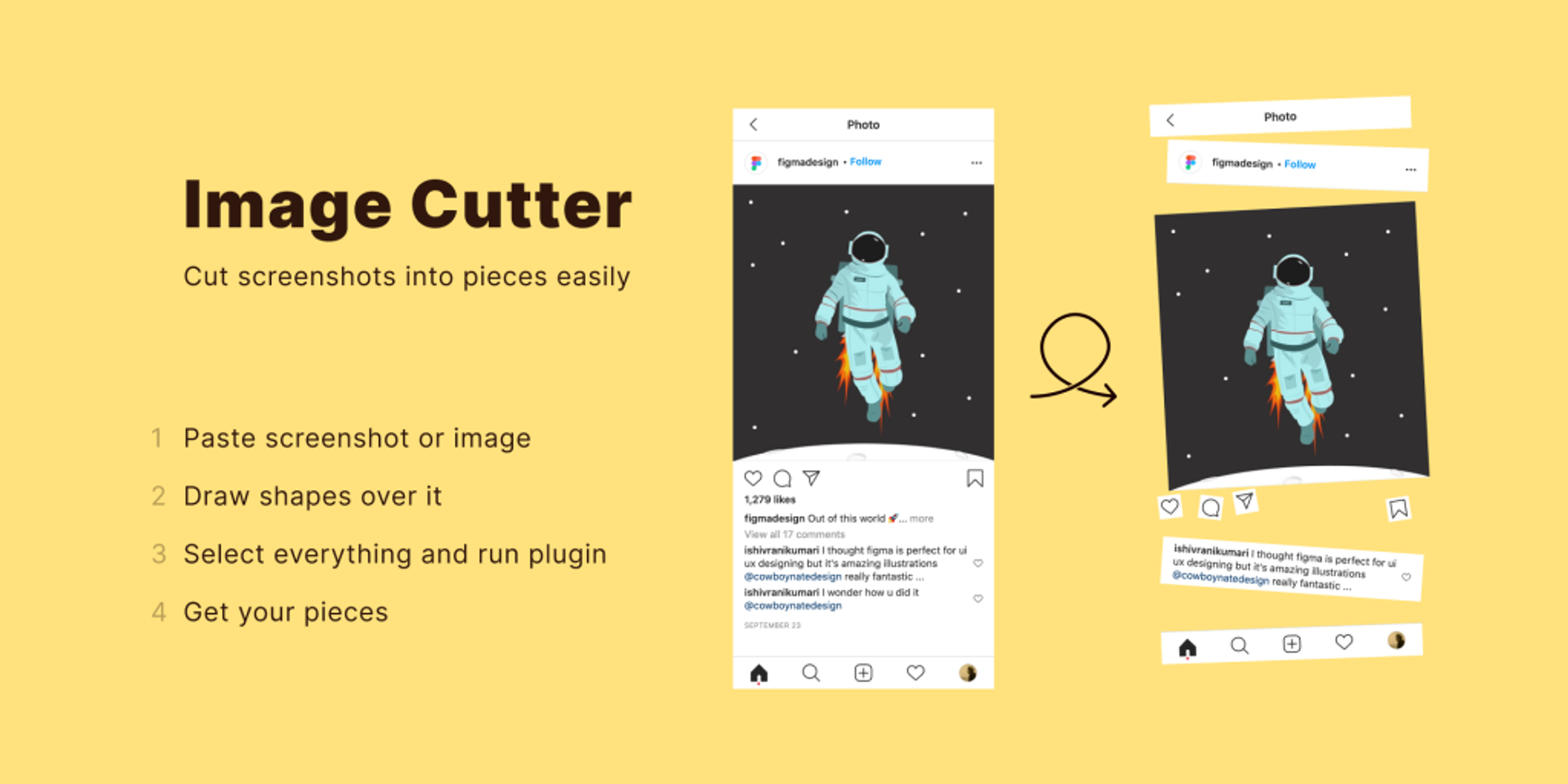 Image Cutter Figma plugin picked in list made by itmeo platform to sell digital goods for free. webgradients.