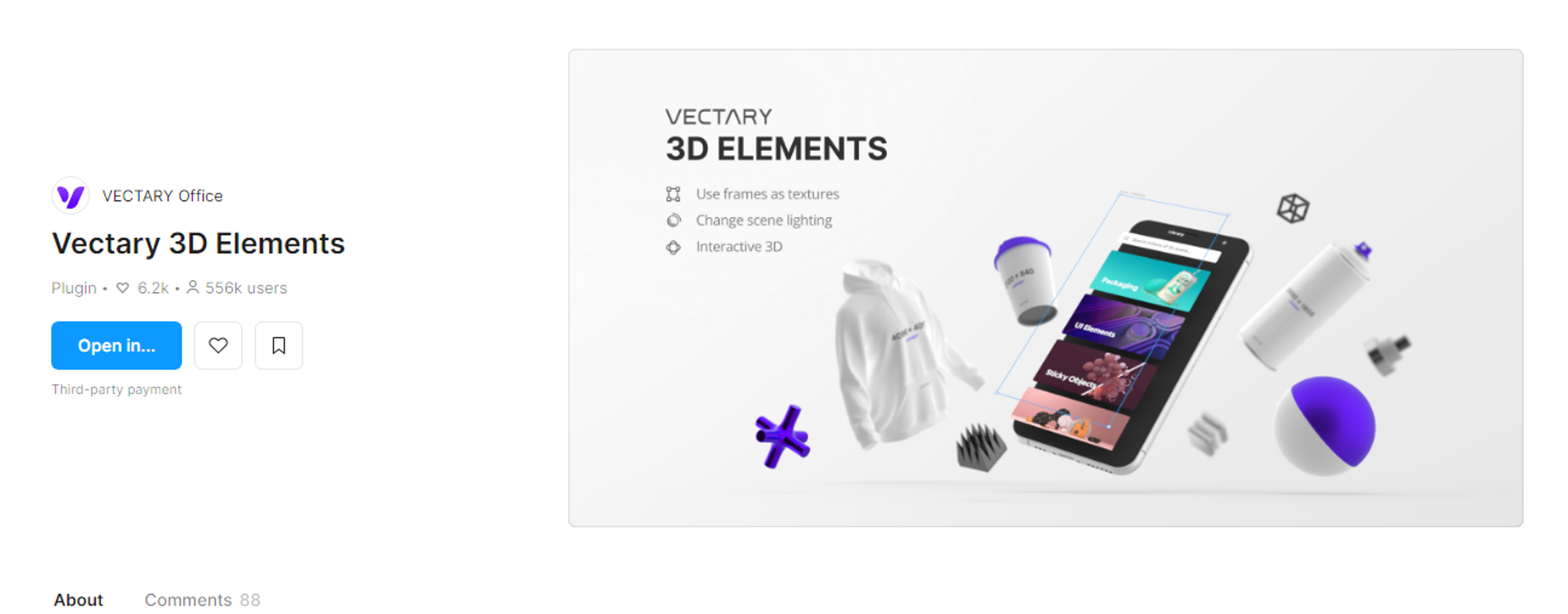 Vectary 3D Elements for Figma Plugin by itmeo